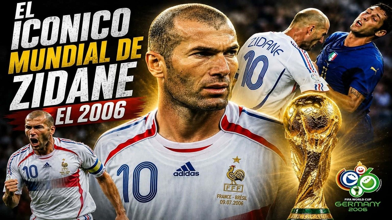 El icónico mundial de 🔟 ⚽ ZINEDINE ZIDANE 🇫🇷 en el 2006