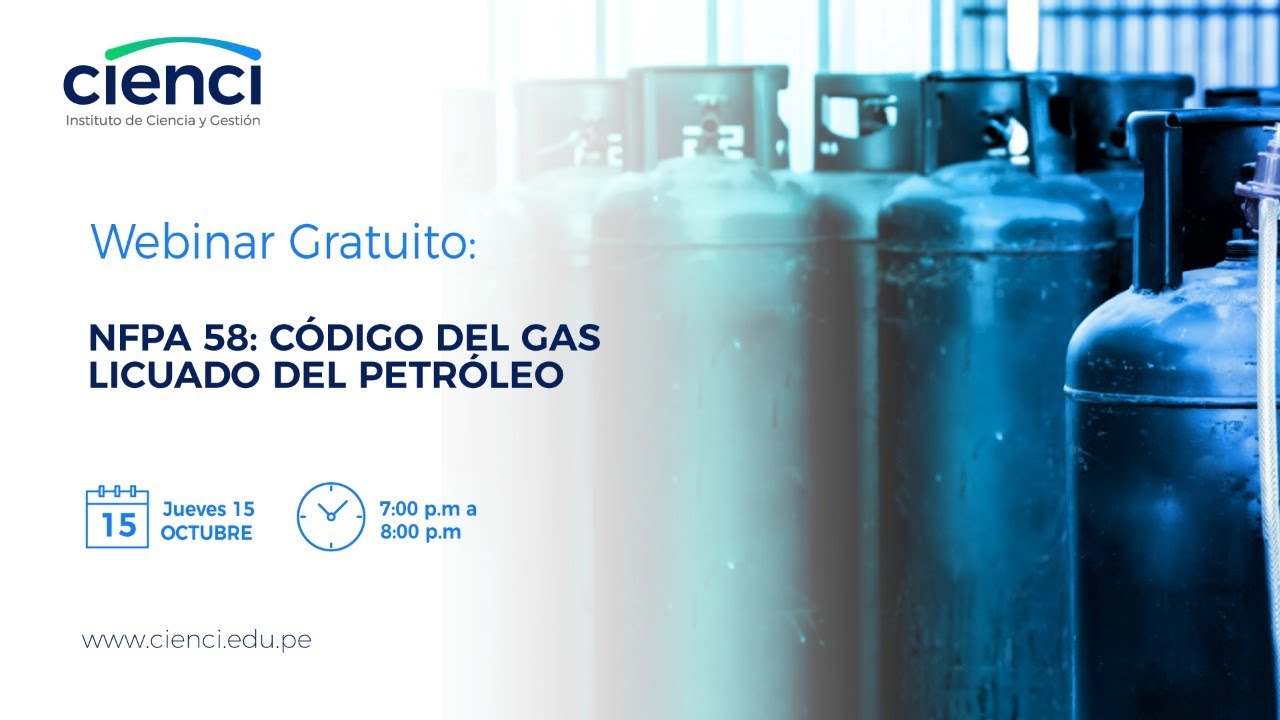 Webinar gratuito: NFPA 58: Código del Gas Licuado del Petróleo