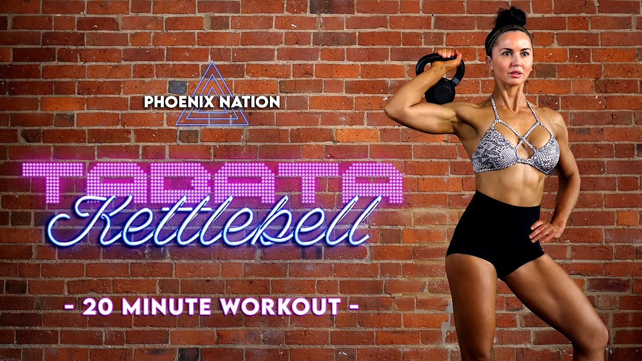 20 Minute Full Body Kettlebell HIIT TABATA Workout