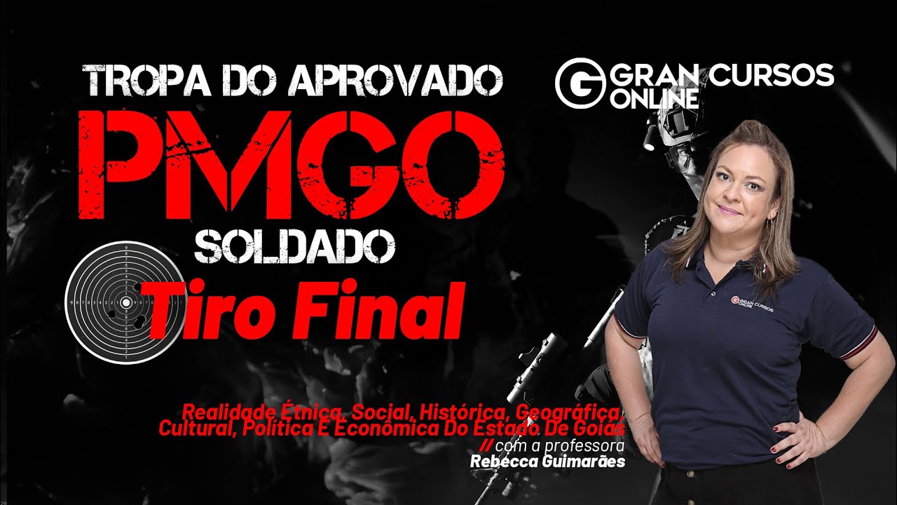 Tropa do Aprovado PM GO Soldado - Tiro Final | Realidade do Estado De Goiás com Rebecca Guimarães