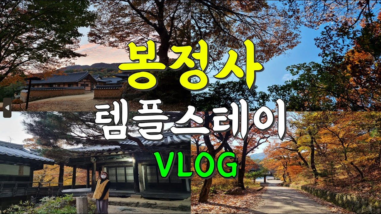 여행vlog) 가을에 떠난 템플스테이, 안동 봉정사, 단풍 구경은 봉정사에서, 가을이면 생각날 거 같은 이 곳, 심신의 안정을 찾아서