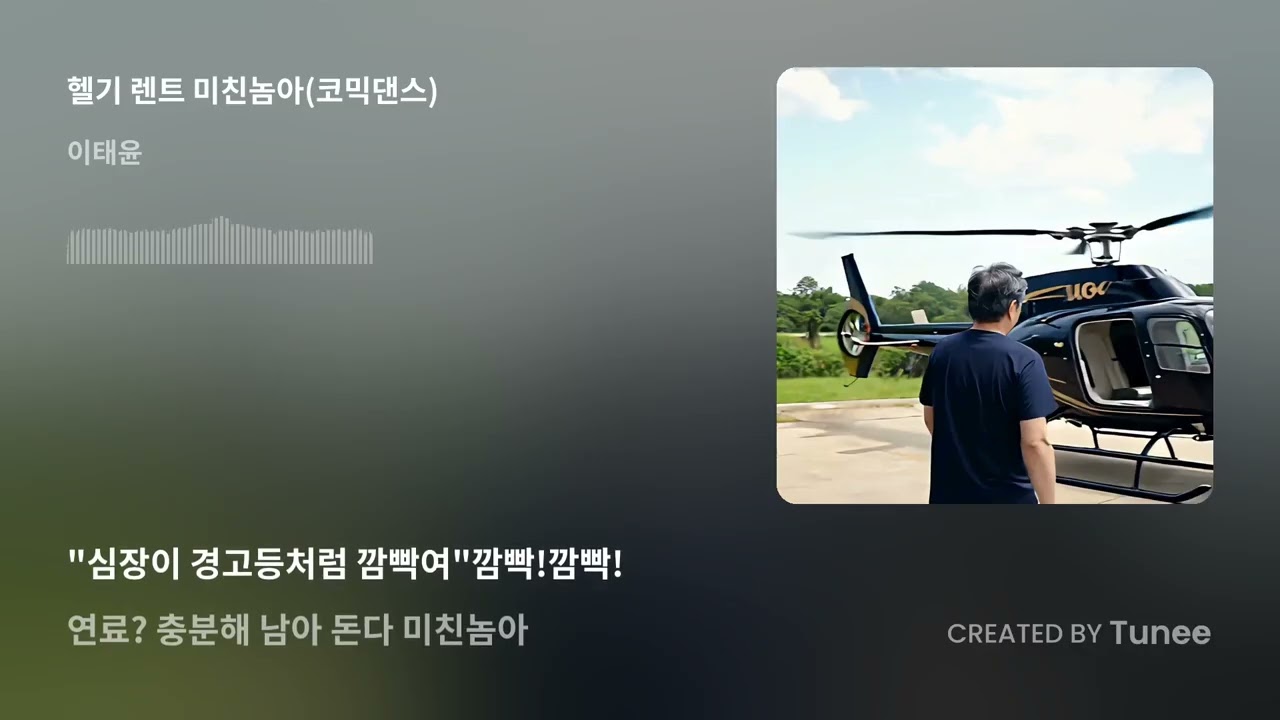 헬기 렌트 미친놈아