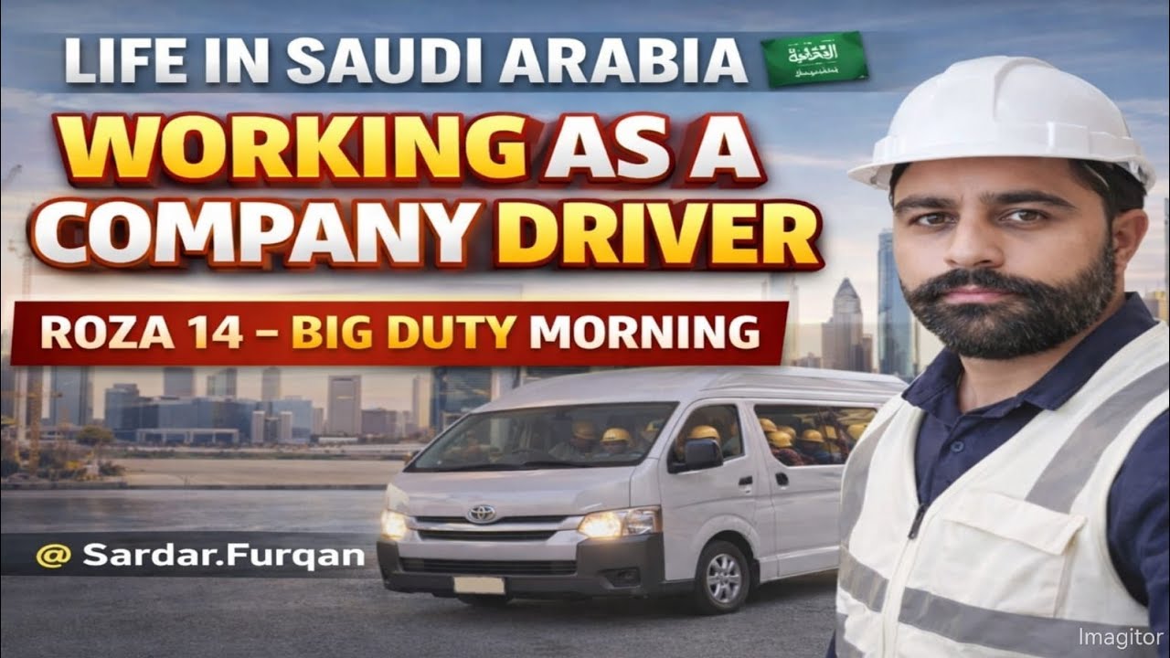 Life in Saudi Arabia 🇸🇦 | Working as a Company Driver in Rain | Roza 14 Duty Vlog #vlog #automobile 
