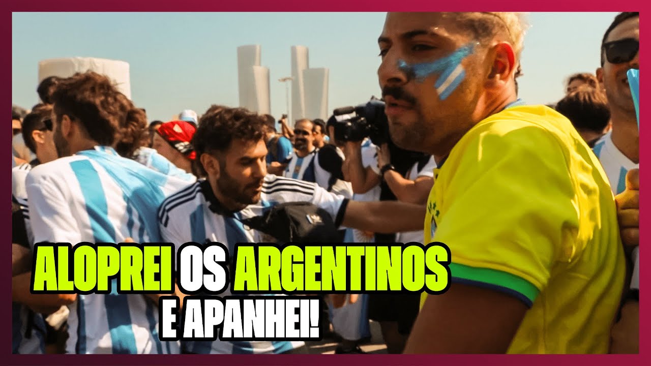 FUI NA DERROTA DA ARGENTINA COM A CAMISA DO BRASIL!
