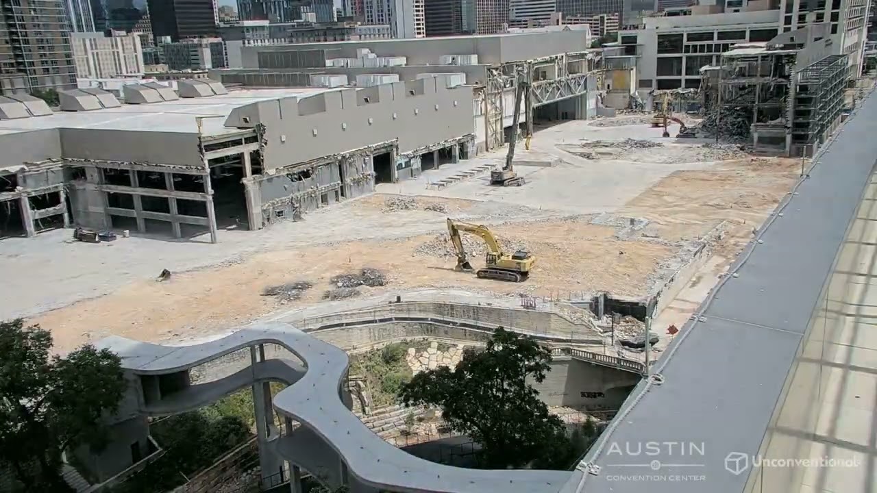 Austin Convention Center Expansion & Redevelopment Timelapse - July 22, 2025