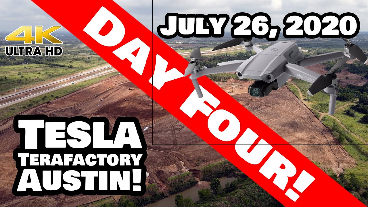 Tesla Gigafactory Austin in 4K on 7/26/20 - Tesla Terafactory Austin Texas Progress