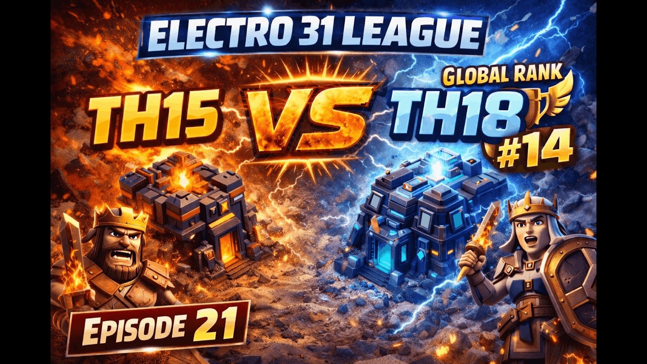 Finally Some Relief 😌🔥 TH15 vs TH18 | Electro 31 league – Episode 21