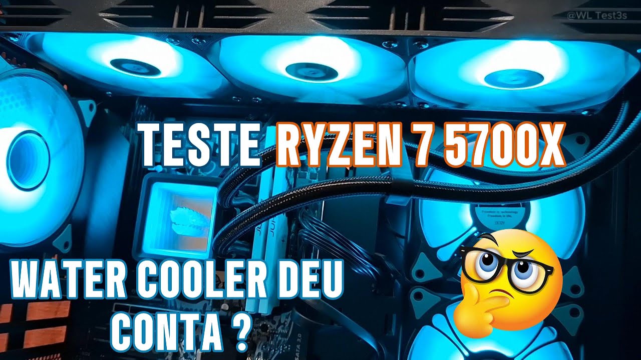 Testando Ryzen 7 5700x com Water Cooler Gamer Ninja Yuki
