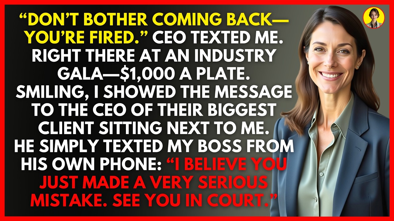 CEO Fired Me by Text at the Gala - I Triggered Their $75M Legal Collapse.