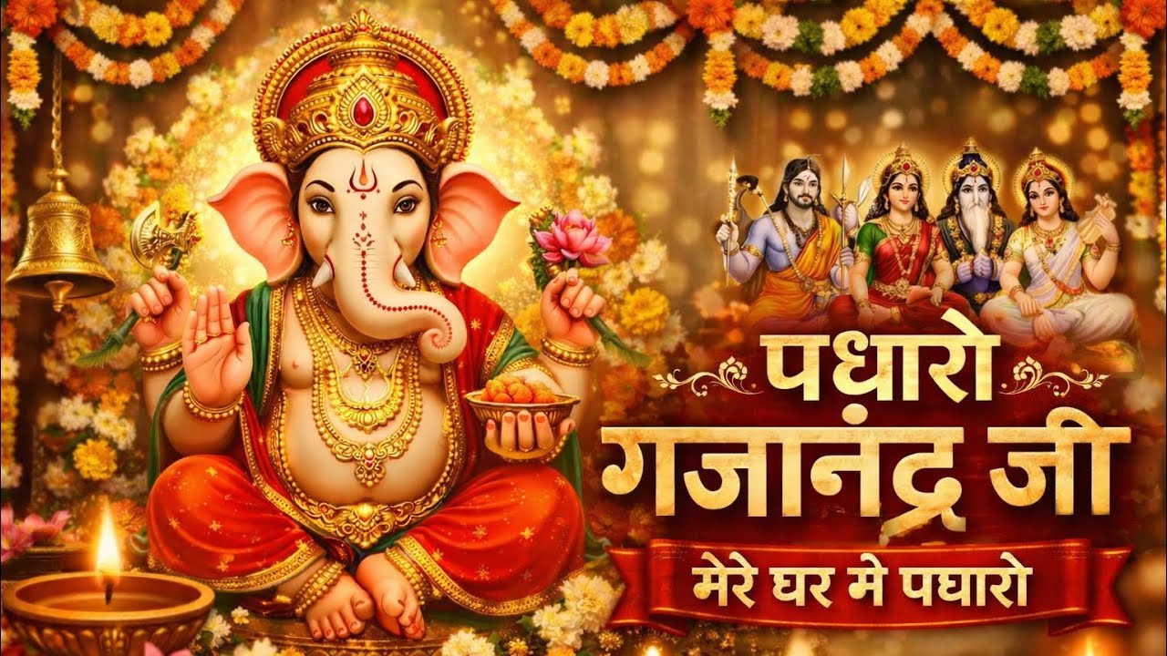 पधारो गजानंद जी 🙏 इसे सुनते ही घर में ऋद्धि-सिद्धि का वास होता है | Ganesh Bhajan 2026