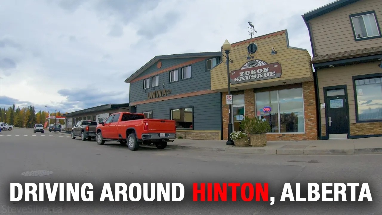 Driving around Hinton, Alberta