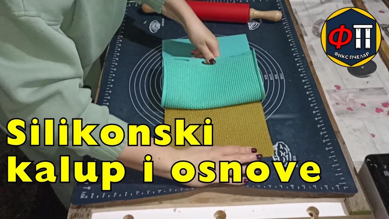 Silikonski kalup za satne osnove - silikonska presa