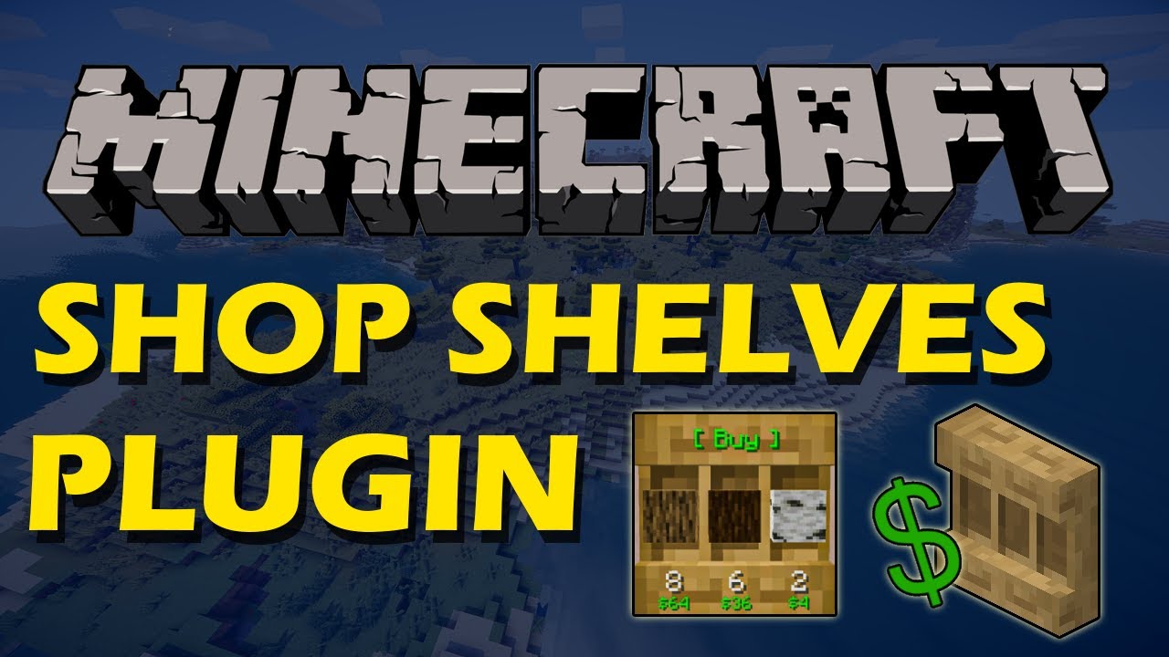 Административные и игровые магазины в Minecraft с плагином Shop Shelves.