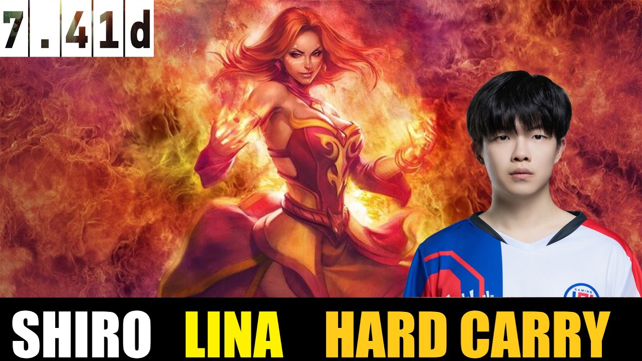 🤯SHIRO [LINA] HC 7.41d - DOTA 2 HIGHEST MMR MATCH#dota2gameplay  #dota2