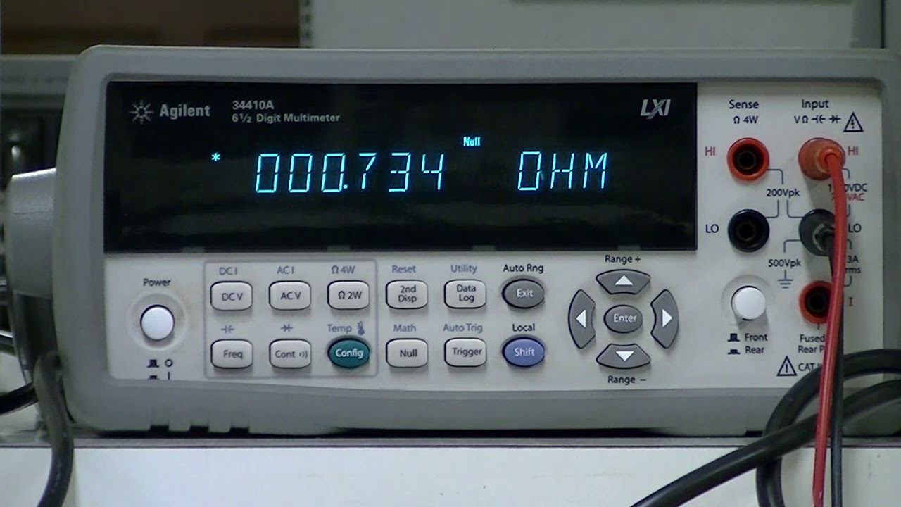 Utilizando o Mult&iacute;metro Agilent 34411A