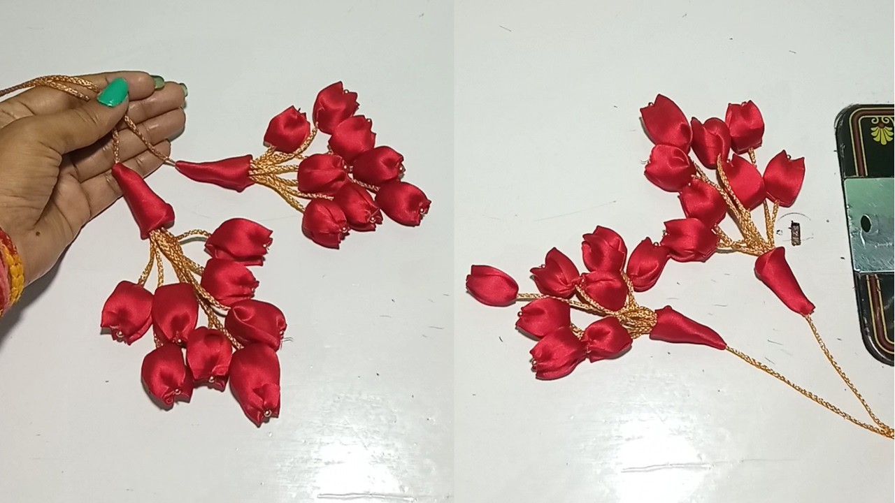 Easy and Beautiful Blouse Latkan Making at Home/ Exclusive Blouse Latkan / Kapde se latkan banana