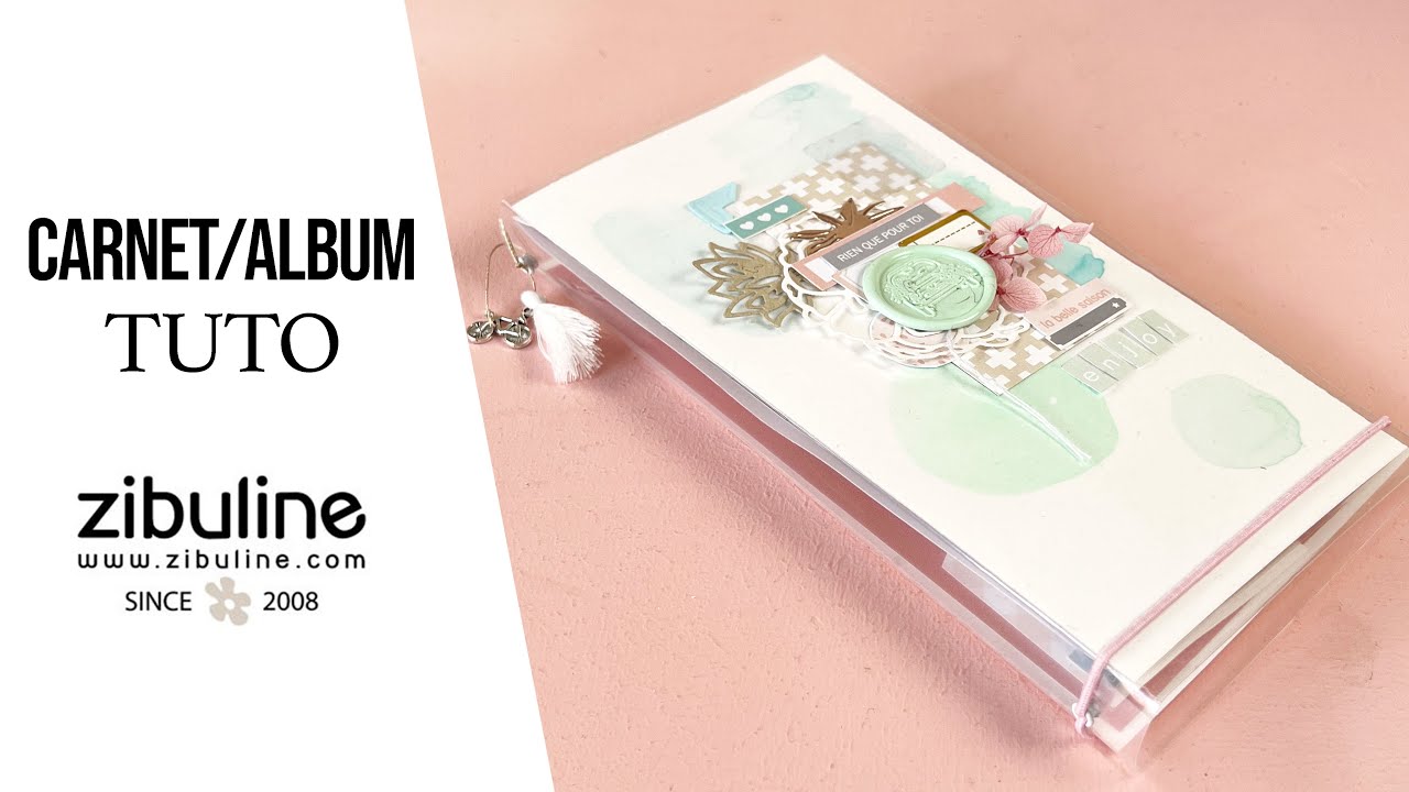 SCRAPBOOKING { TUTO } CARNET/ Mini ALBUM couverture avec plastifieuse I LYDILLE I