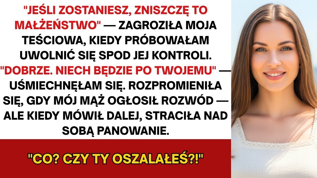 Moja teściowa przysięgła zrujnować moją rodzinę, jeśli się nie rozwiodę z mężem — ale kiedy syn…