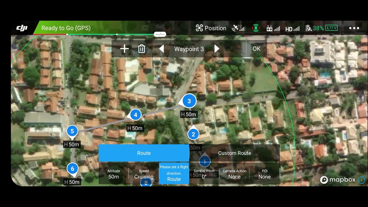 DJI Go 4 - Modos de vôos inteligentes - Waypoints