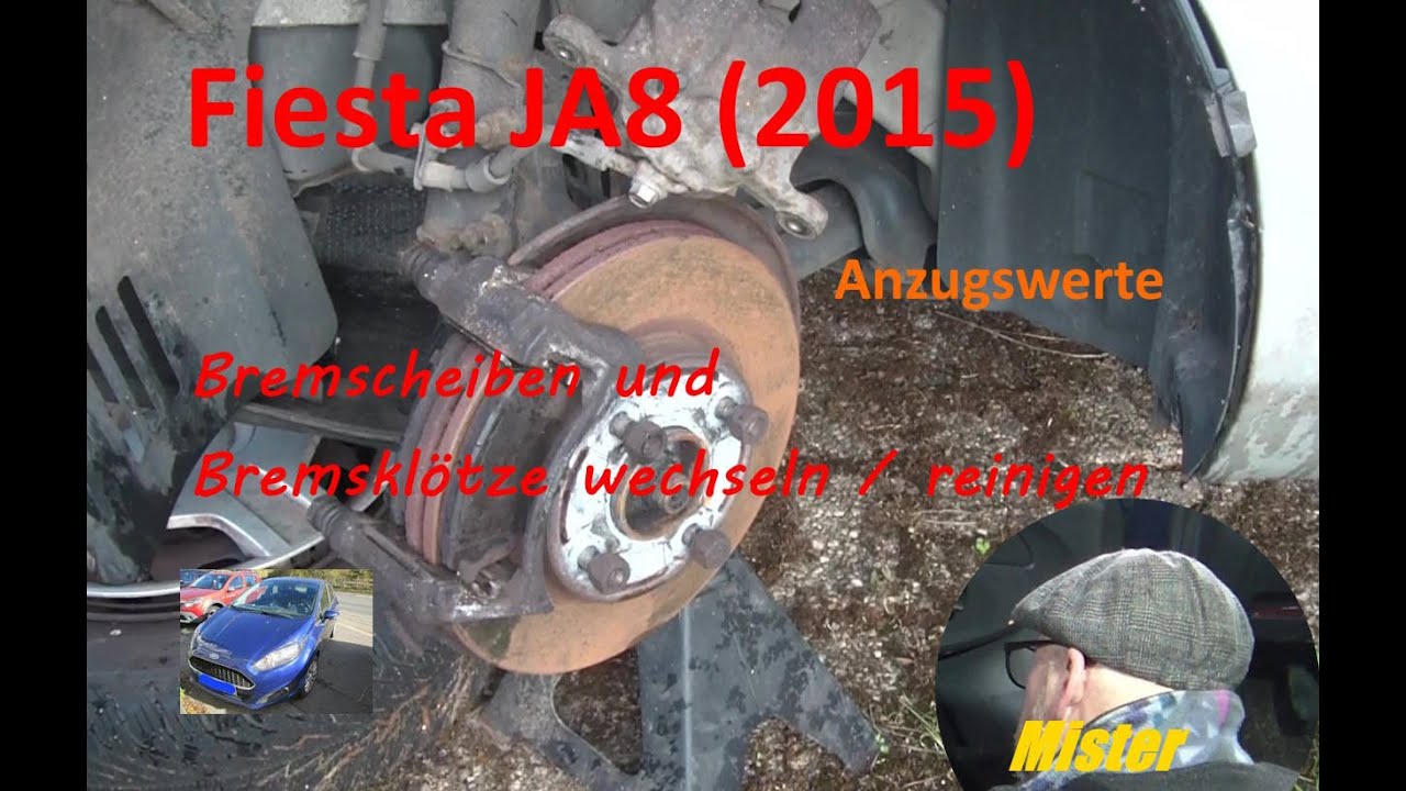 Fiesta JA8, Bremsscheiben / Bremsbeläge vorne wechseln/reinigen (+ Anzugswerte)
