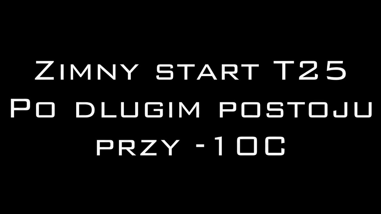 Zimny start Władimirec T25 -10C (Cold start)