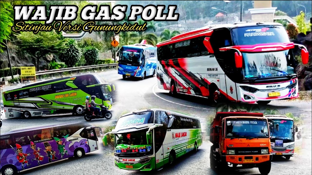 Gunungkidul di serbu ribuan bus pariwisata hari ini