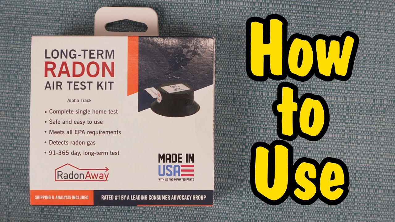 Как использовать долгосрочный тест-набор Radon Away (включая место установки и регистрацию) Radon...