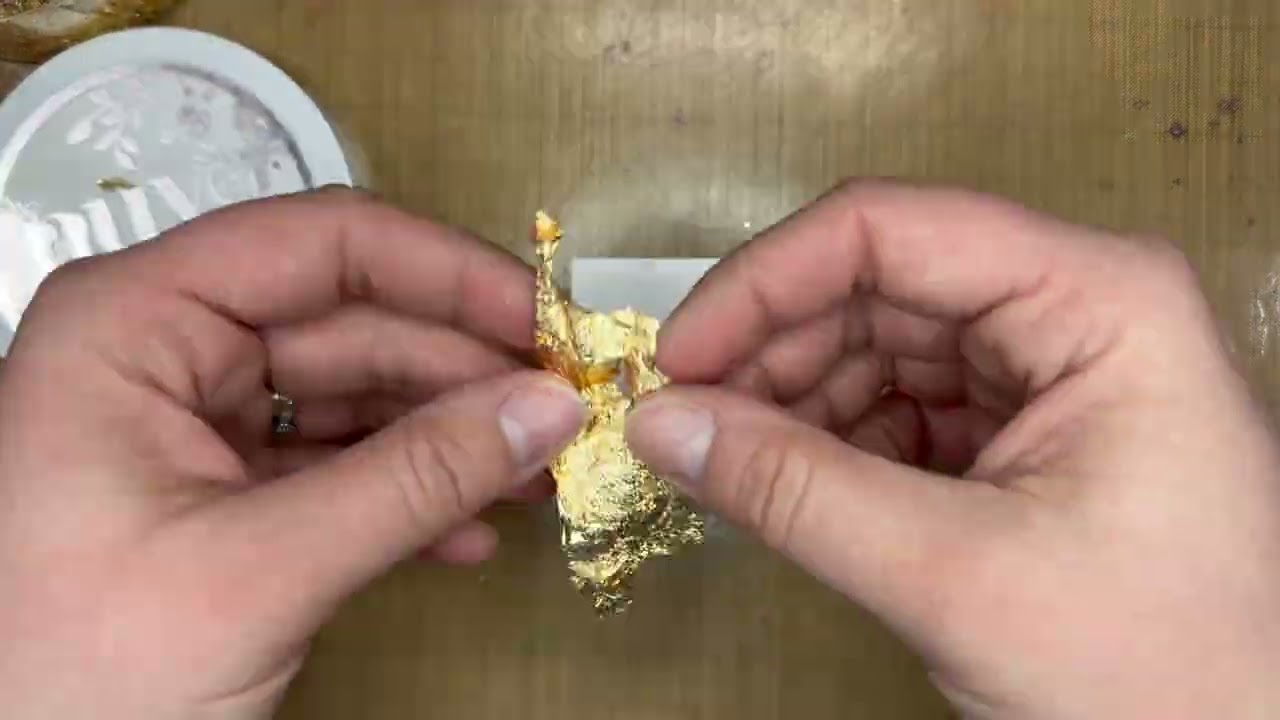 Technique Tuesday #432 - Nuvo Gilding Flakes with Liquid Glue  - Just Say Scrap
