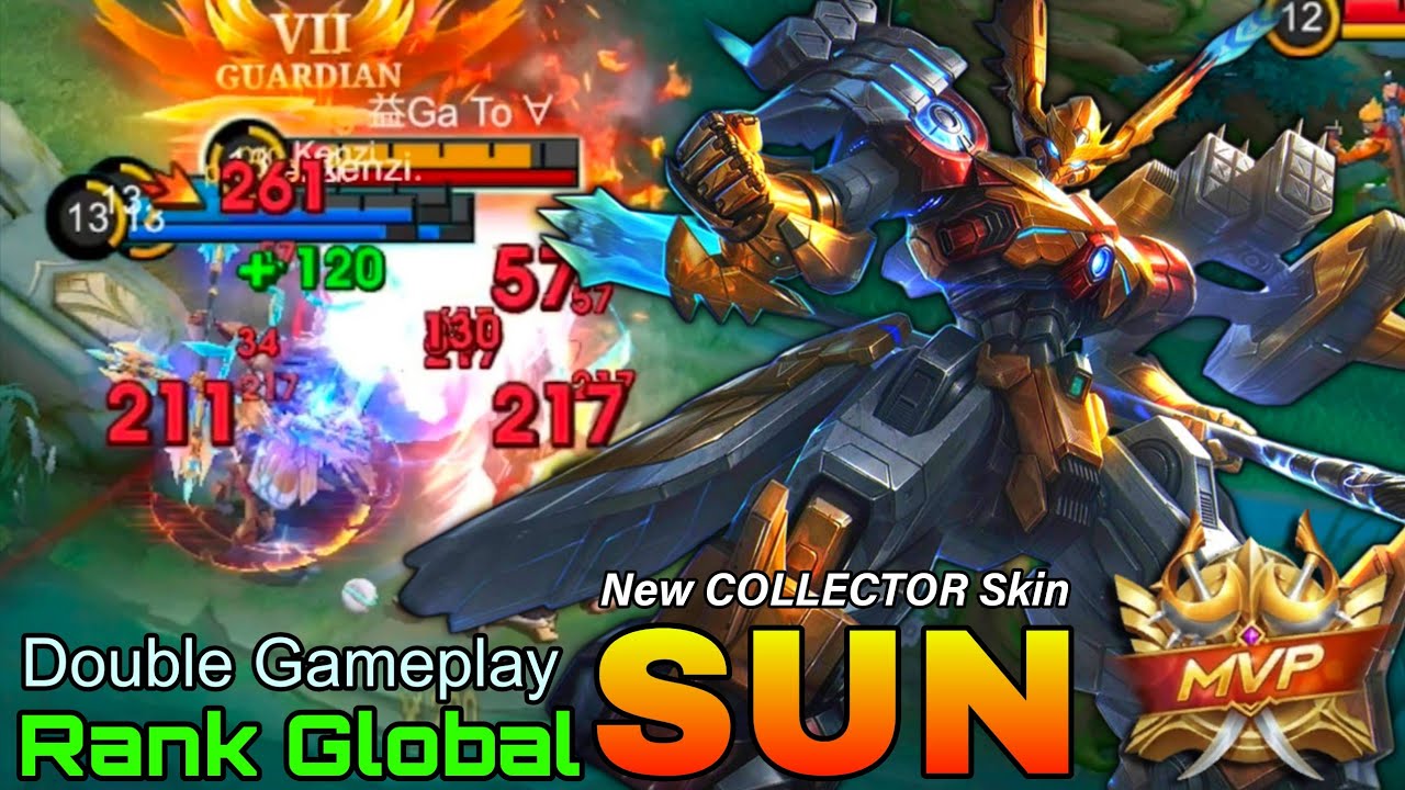 Celestial Rabel Sun New COLLECTOR TITANS Skin - Top Global Sun Gameplays - Mobile Legends