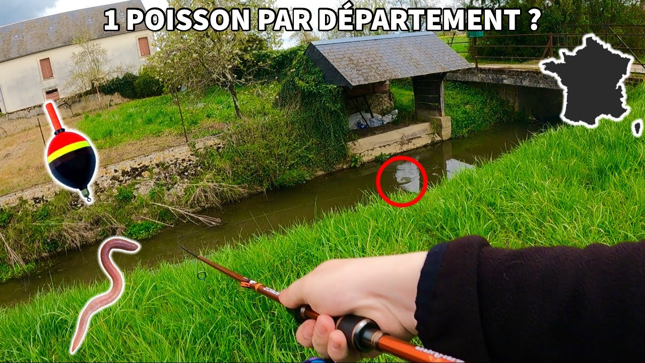 DÉFI - 1 POISSON dans CHAQUE DÉPARTEMENT !? - Pêche au bouchon au vers
