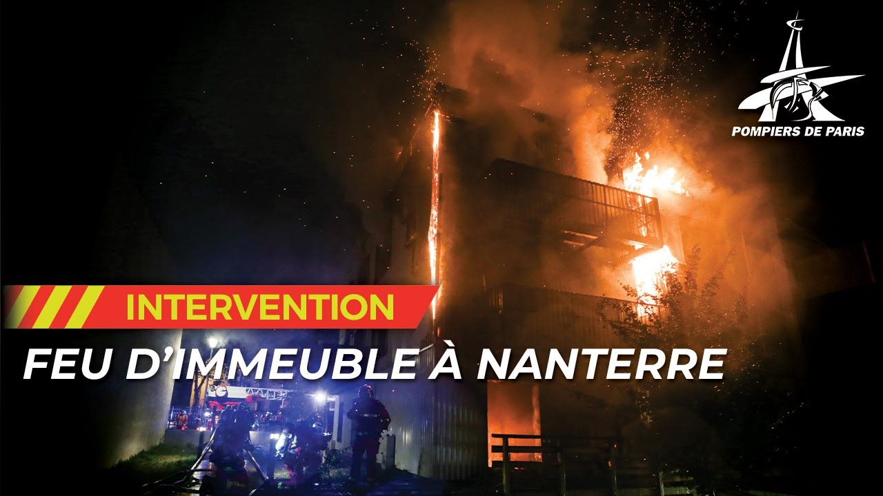 FEU D'IMMEUBLE À NANTERRE (92)