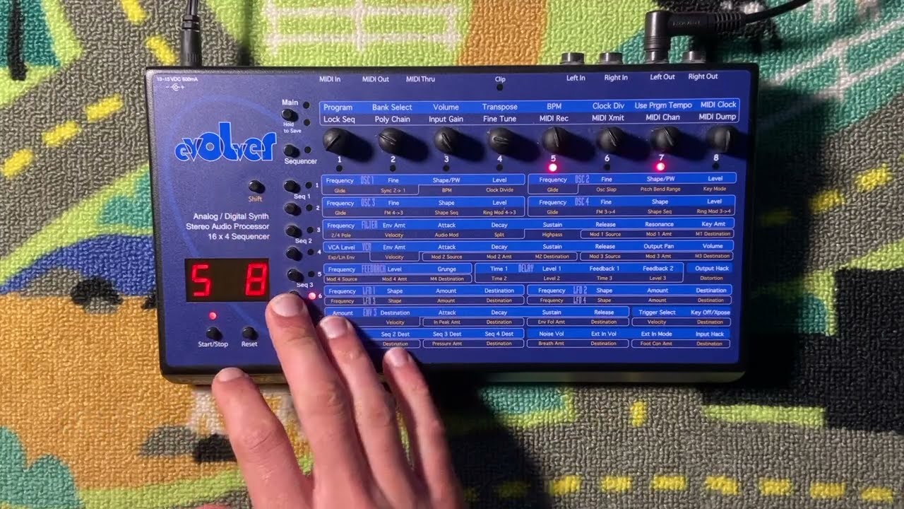 Dave Smith Evolver Hi-pass To Resonance
