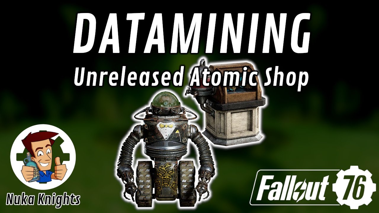 Fallout 76: Datamining of All Unreleased Atomic Shop Items in 