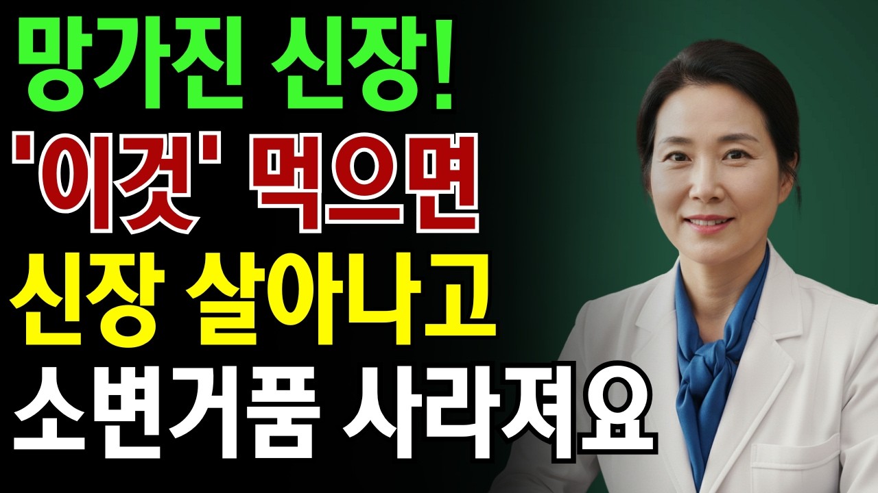 소변에 거품 있으면 당장 확인하세요! 3일이면 알 수 있는 신장 위험신호|노인 건강 | 의사가 말하는 노년건강