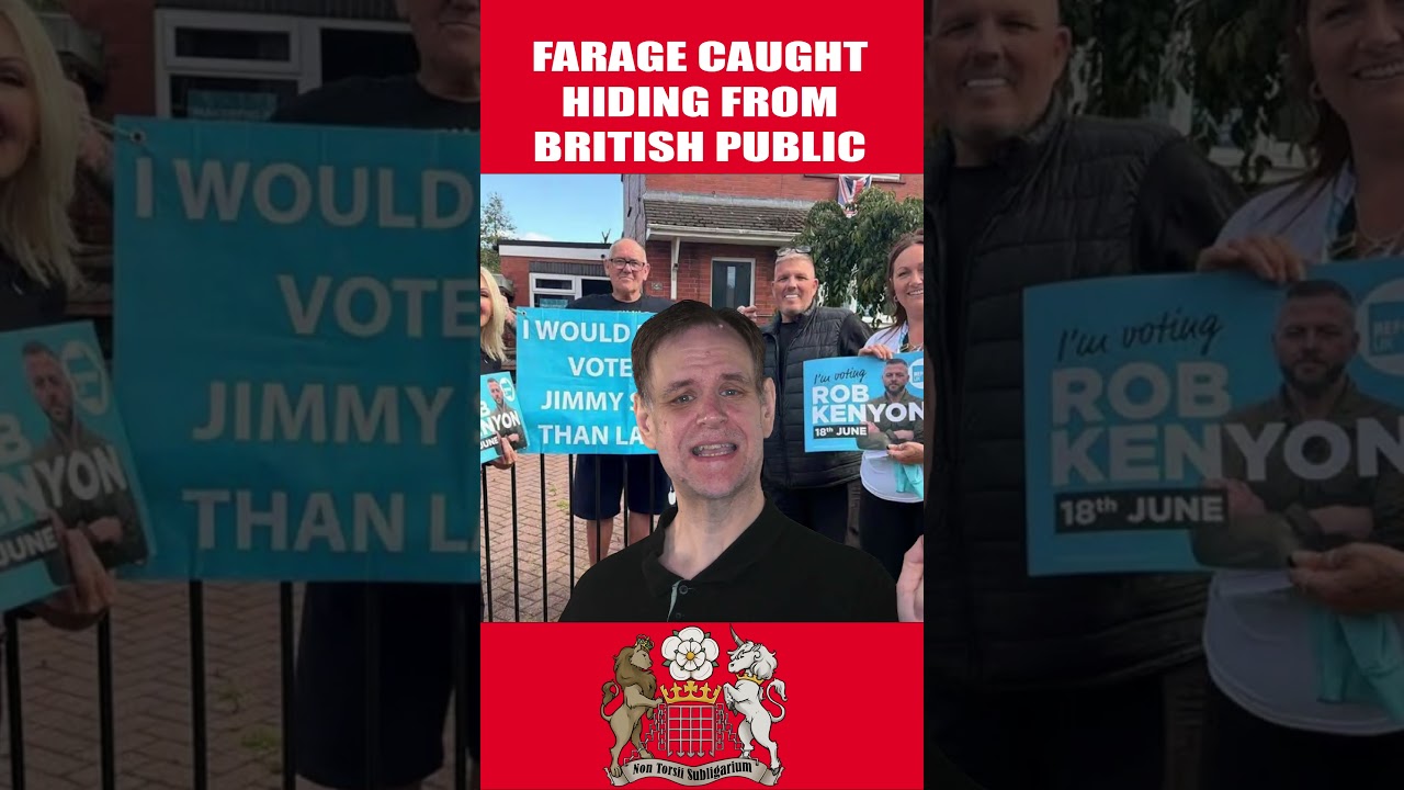 Бесчестная трусость Фараджа в Мейкерфилде РАЗОБЛАЧЕНА! #farage #makerfield #reformuk #shorts