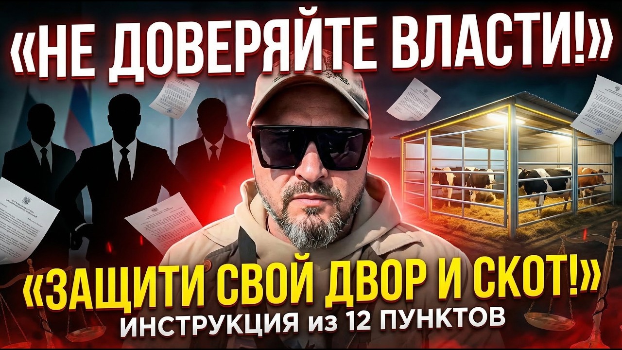 КАК ЗАЩИТИТЬ СВОЙ ДВОР И СКОТ. Инструкция из 12 ПУНКТОВ - сохраните её. #Ордынск убой скота.