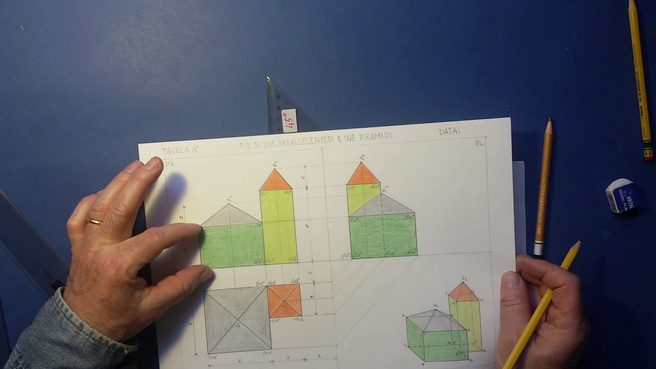 Proiezione Ortogonale di parallelepipedi e piramidi