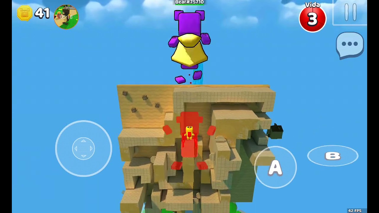 Jugando con @el-reno.ñ y @Stanc18_01 en super bear Adventure 