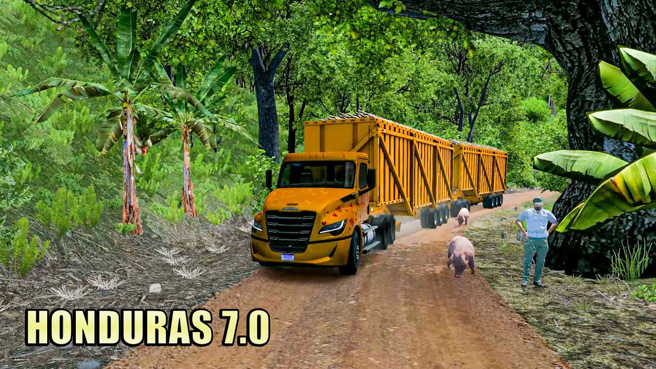 New Map of Honduras 7.0 - American Truck Simulator 1.55 and 1.56