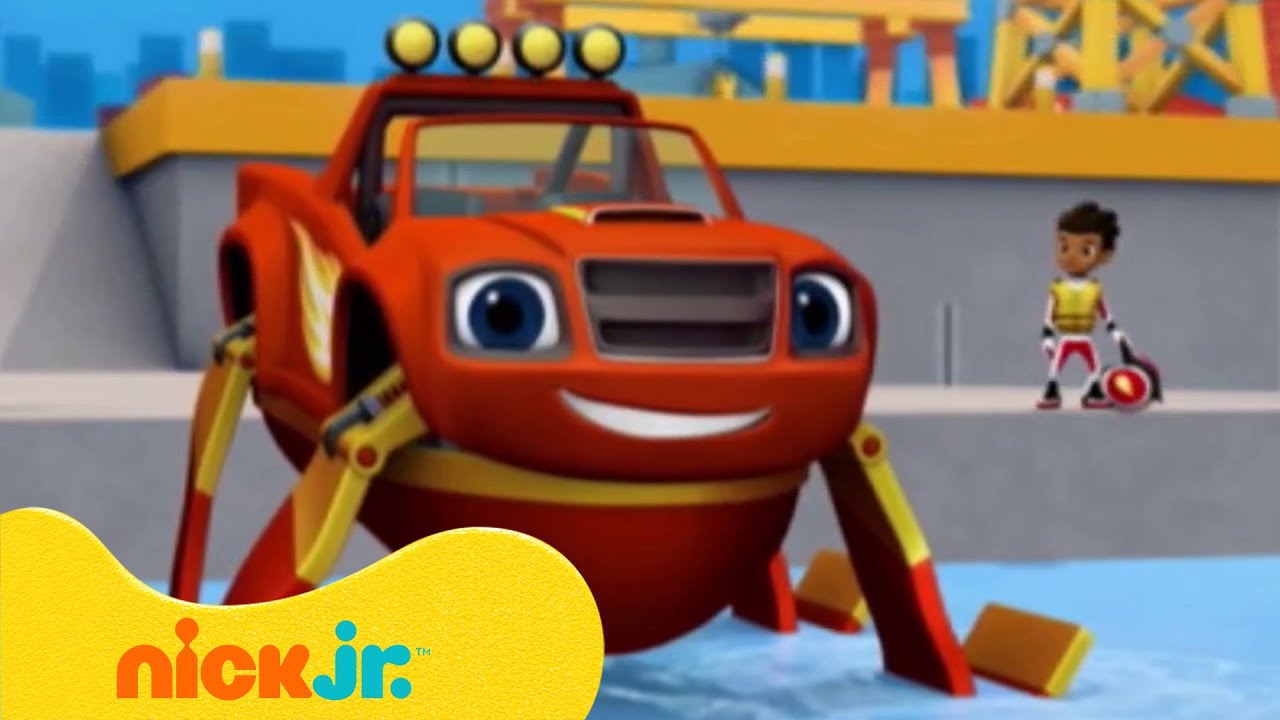 בלייז ומכוניות הענק: ברק הופך לסירה! | ניק ג'וניור
