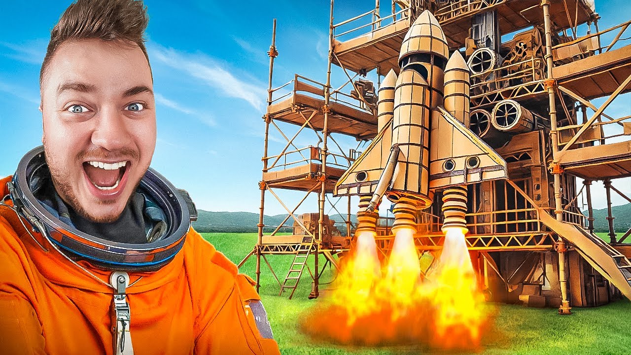 МЫ ПОСТРОИЛИ РАКЕТНЫЙ КОРАБЛЬ ИЗ КОРОБОК! (Картонные поделки)