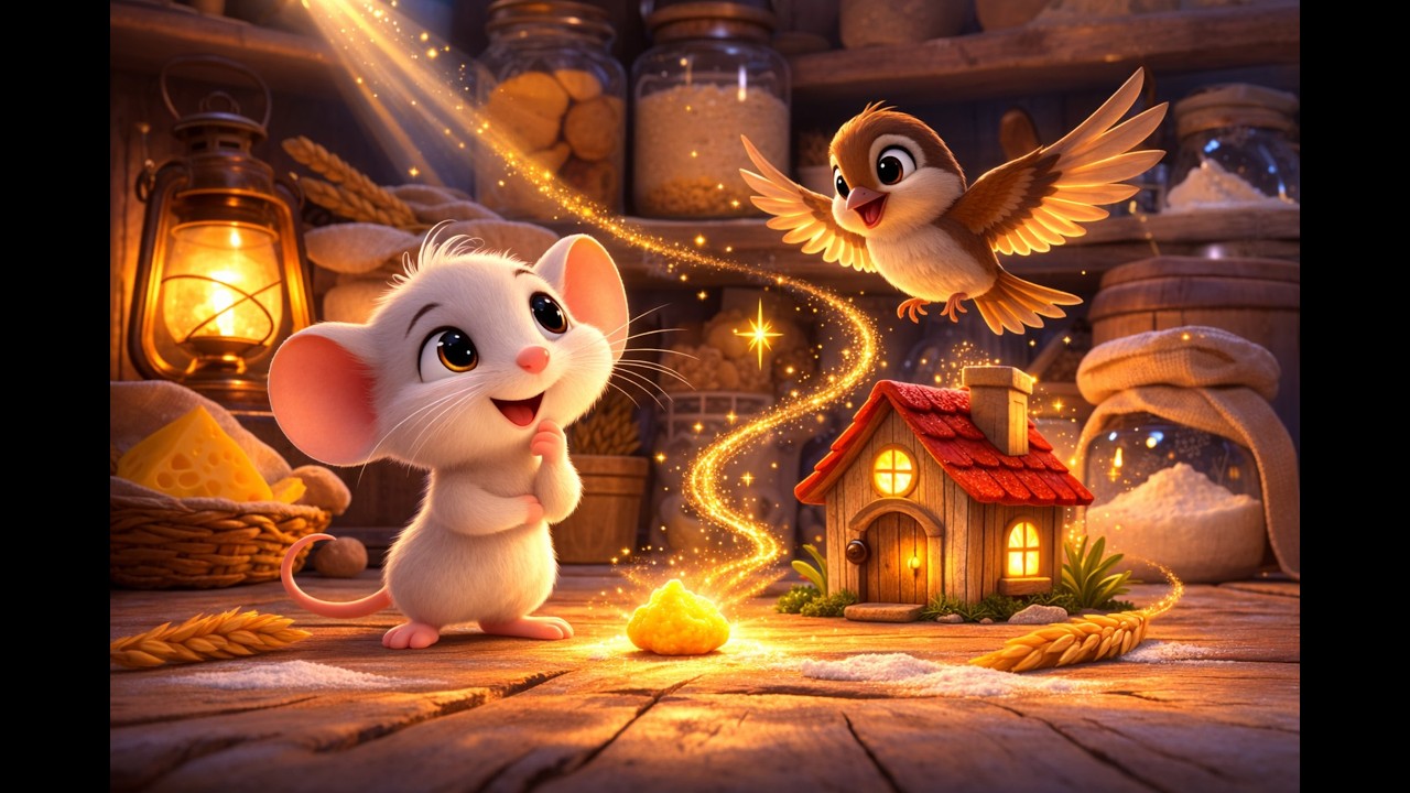 🐭✨ The White Mouse and the Magical Trap House ✨🏠