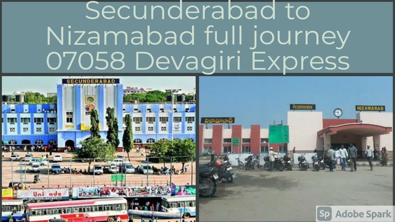 Secunderabad to Nizamabad full journey 07058 Devagiri Express