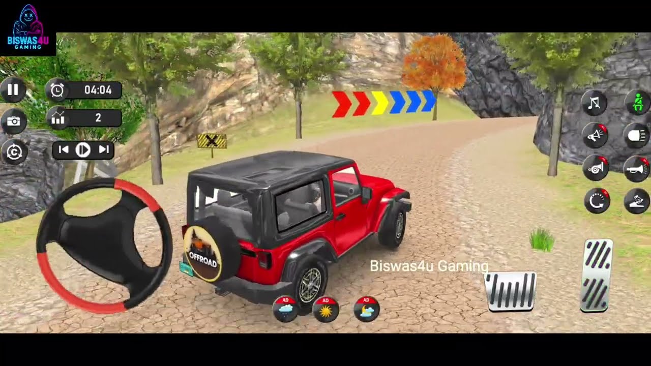 4×4 Jeep Offroad Adventure 🚙🔥 Extreme SUV Driving Simulator 3D | Android Gameplay