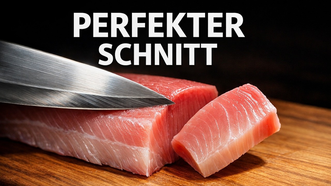 Buri Sashimi schneiden | Japanische Messertechnik Schritt für Schritt