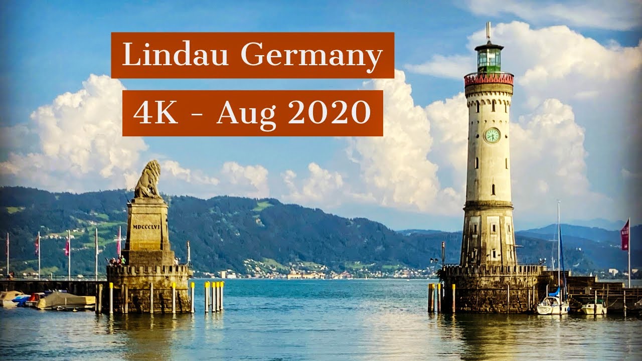 Lindau | 4K | City Tour | Beautiful Walk | Aug 2020