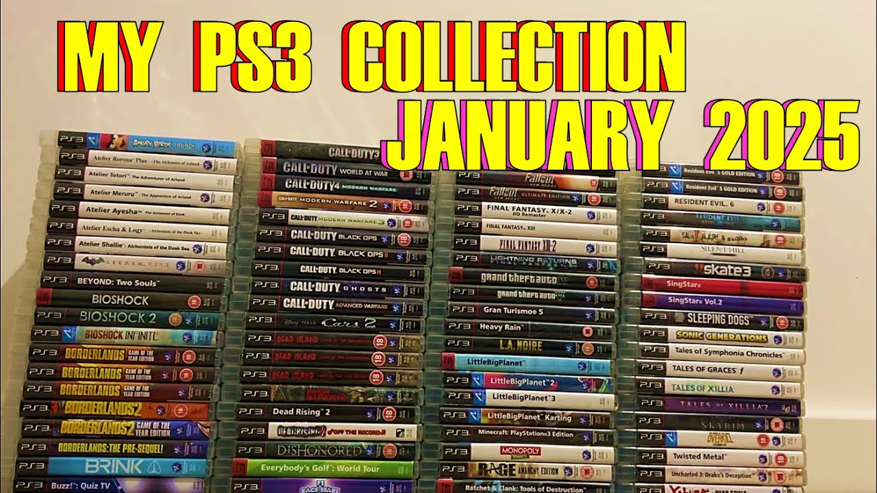 MY PS3 GAME COLLECTION | JANUARY 2025 | 80+ GAMES | Jimmy Vegas