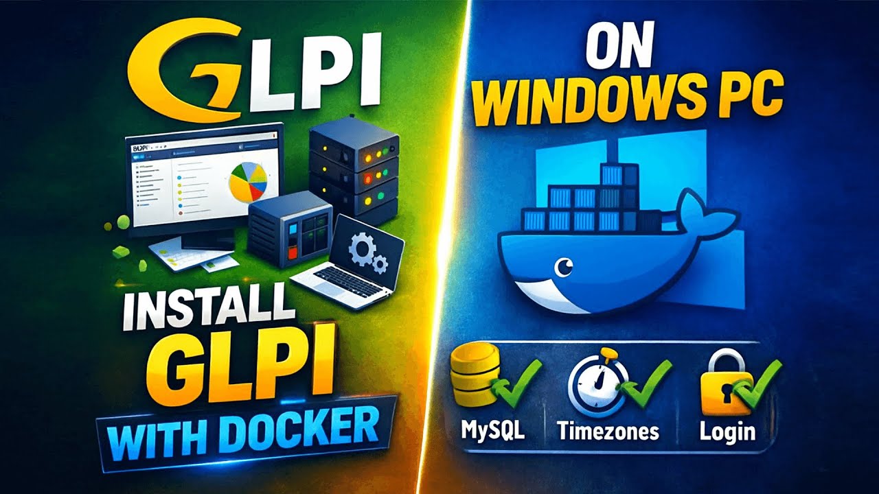 How to Install GLPI Latest Version 11.0.4 Using Docker on Windows PC | Step-by-Step Guide