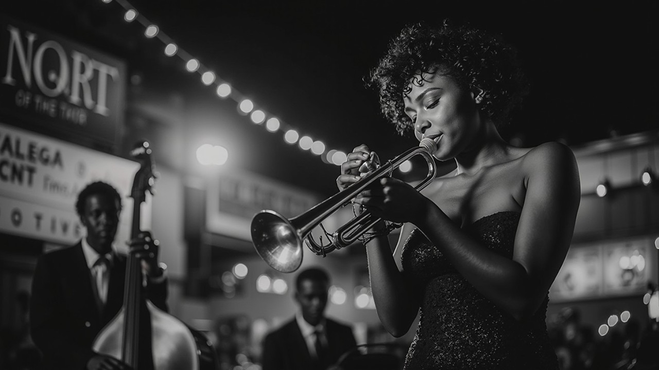 1940s Swing Jazz Trumpet Solo in Vintage Lounge Vibes