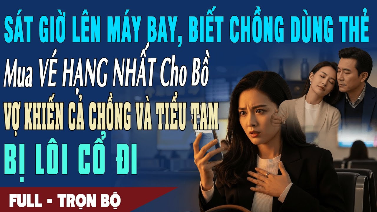 ❤️Truyện Ngôn Tình Sát Giờ Lên Máy Bay Biết Chồng Mua VÉ HẠNG NHẤT Cho Bồ Vợ Khiến Cả 2 Bị Lôi Cổ Đi